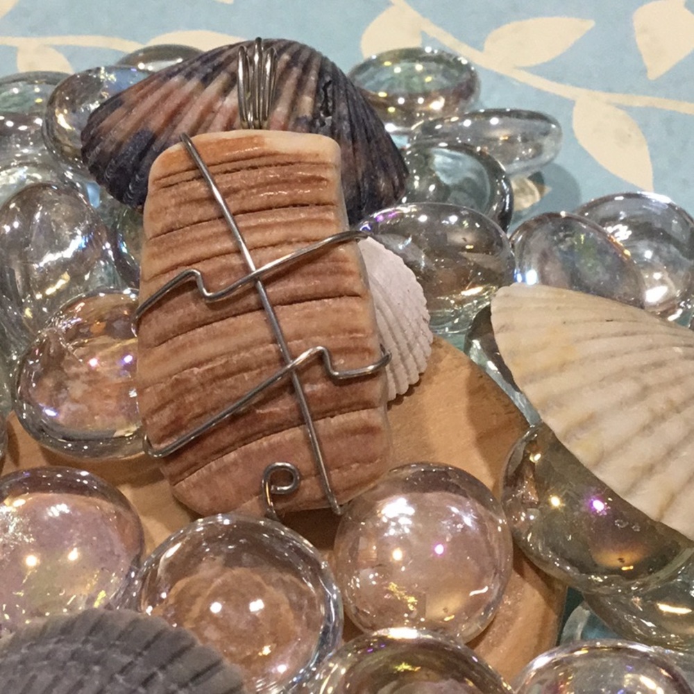 Outer Banks Seashell Pendant. Crafted with Care